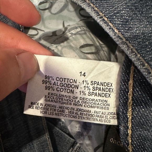 Nine West Wide Leg denim Jean Trousers Size 14 - Picture 5 of 5